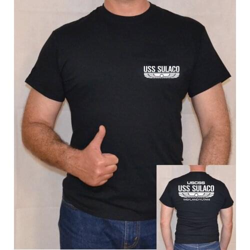 Fun Alien Space Movie T-Shirt USS Sulaco USS Prometheus Cotton Round Neck Short Sleeve Mens T Shirt Size S-3XL