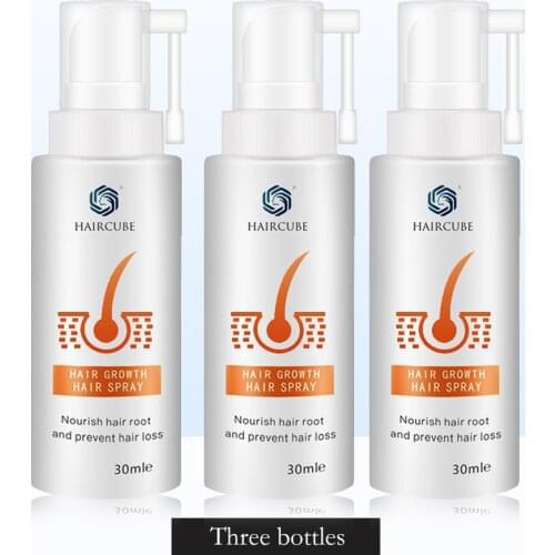 HAIRCUBE Fast Hair Care Products for Men Women Anti Hair Loss Essence Oil Health Care Beauty Dense Hair Growth Serum 3 Pcs