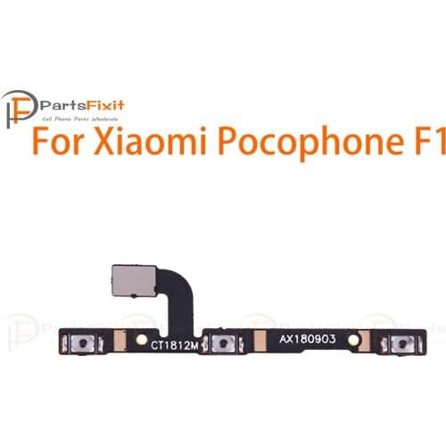 Power Volume Button Flex Cable Side Button Flex for Xiaomi Pocophone F1 Switch On Off Control Key Replacement Parts