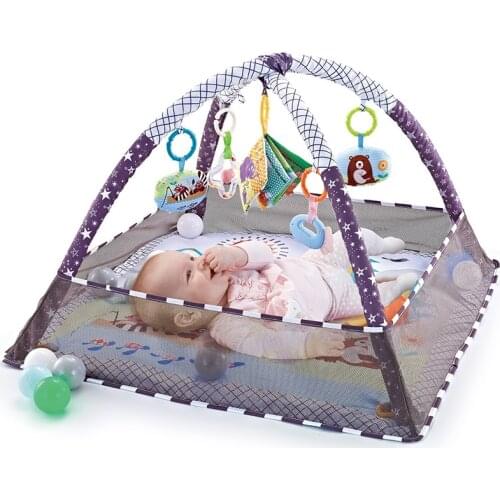 HOT Baby fitness frame boys and girls crawling game blanket puzzle multi-function fence crawling mat enlightenment toys gift