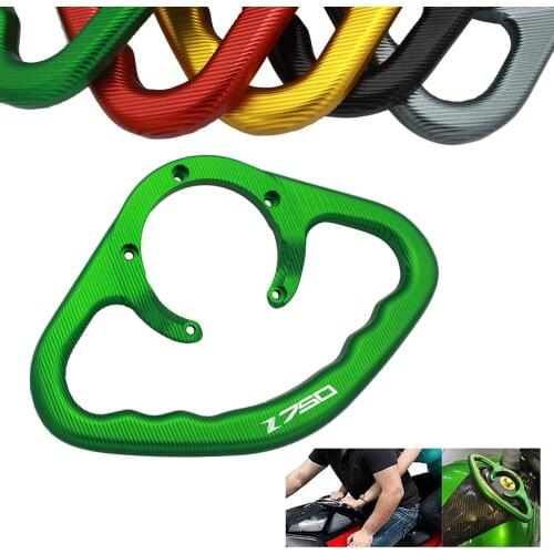 Motorcycle CNC Passenger Hand Grip Tank Grab Bar Handles Armrest For KAWASAKI Z750/Z750S 2004 2005 2006 2007 2008 2009 2010-2012