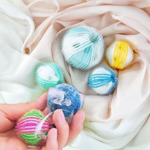 Nylon Laundry Ball Sticky Hair Ball Removal Dog Cat Hair Cleaning Pet Sticky Hair Brush Anti-Entanglement Washing Machine Filter