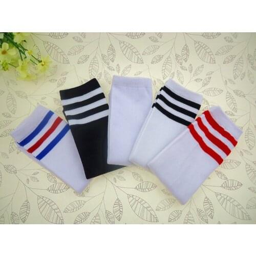 10PCS The spring and autumn period the children of baby socks princess Childrens cotton stripe for straight 35cm