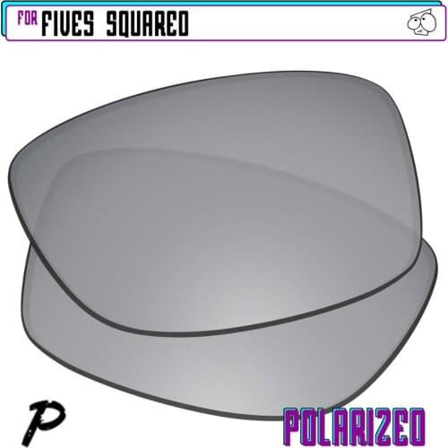 EZReplace Polarized Replacement Lenses for - Oakley Fives Squared Sunglasses - Silver P