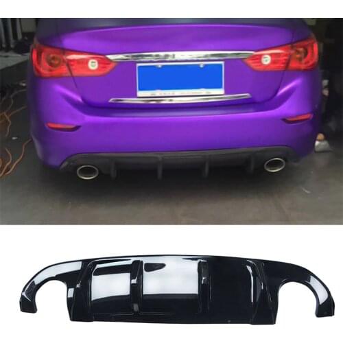Loyalty for Rear Diffuser Lip 2014-2017 INFINITI Q50 Splitter Spoiler Gloss Black Car Accessories