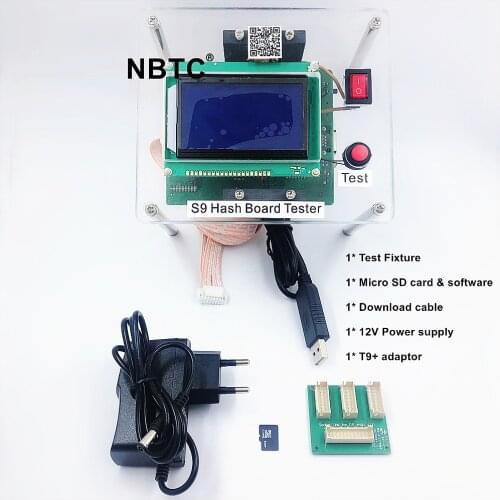 Test Fixture With user guide video hash board tester For Antminer S9 S9i S9j T9 T9+ Replace chip BM1387 BM1387B
