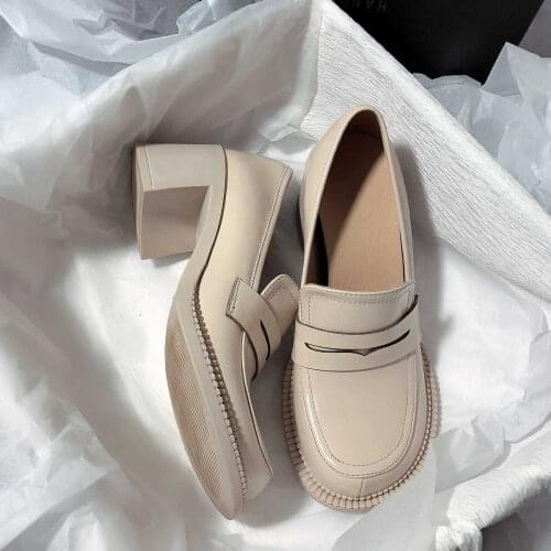 Black Platform Shoes Womens Loafers 2021 Spring Pumps Womens Spring Footwear Designer Heels Woman Sneakers Party Shoes Ladies
