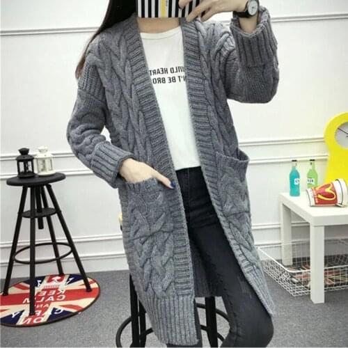 2021 Women Long Cardigans Poncho Lantern Sleeve Open Stitch Knit Sweater Cardigans V Neck Jacket Coat Fashion Windbreaker Female