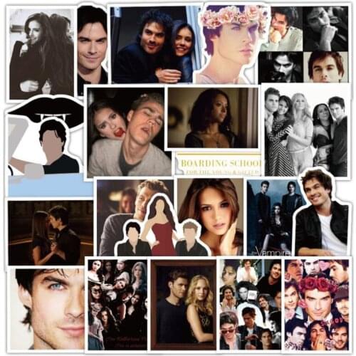 10/30/50 PCS Twilight Vampire Diaries Doodle Toys Laptop Trunk Skateboard Mobile Guitar Waterproof Car Sticker Wholesale