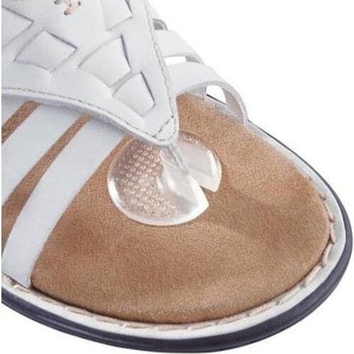 10pcs Silicone Cushion Pads Toe Separator Protector Feet Care Tool Invisible Foot Pad For Flip Flops Foot Care Tool