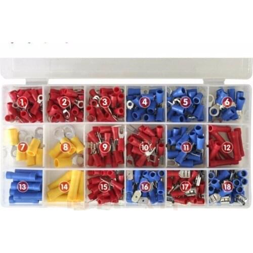 18models 450pcs Insulated terminal with a 18-frame storage box