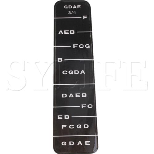 3/4 Violin Fretboard Sticker Chart Finger Guide Maker Training Accessory