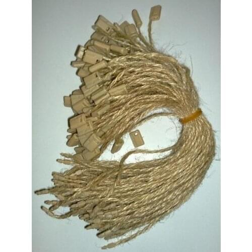 500pcs/lot natural hemp hang tag string seal tag garment/jewellery tie free shipping high quality