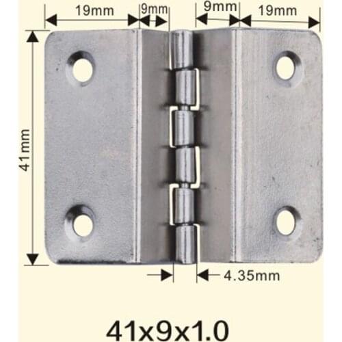 Freeshipping 41*9*1mm Iron Metal Hinge Sewing Machine Folding Table Furniture Flip Tray Hinges Big Door Hinges