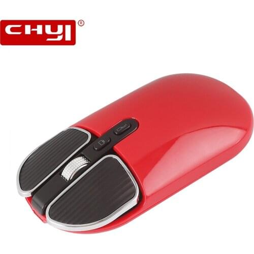 CHYI Wireless Mouse Untra Thin Mouse Rechargeable USB Optical 1600DPI Computer Mause Office Mouse for PC Laptop Computer