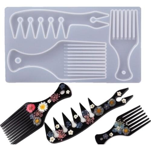 Large Comb Oil Tip Silicone Mould for Handcraft Epoxy Resin Mould for DIY Jewelry Craft Supplies