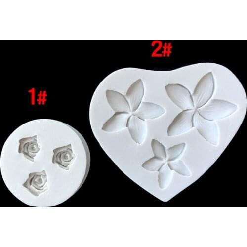 Flower Epoxy Resin Silicone Cake Mold Chocolate Gumpaste Fondant Clay Ice Sugar Cupcake Jelly Cake Decorating Tools