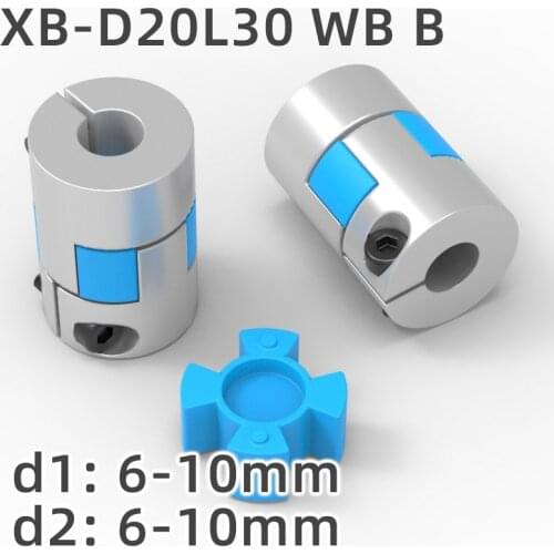 GKTOOLS Ball Screw Coupling 20X30mm ID 6/6.35/7/8/9/9.5/10mm Plum Shaped Flexible Shaft Coupler Encoder Stepper Motor