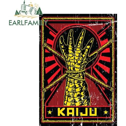 EARLFAMILY 13cm x 9.2cm for Giant Monster Arm Car Stickers Windows Motorcycle Decal Sunscreen Scratch-Proof Vinyl Decoration