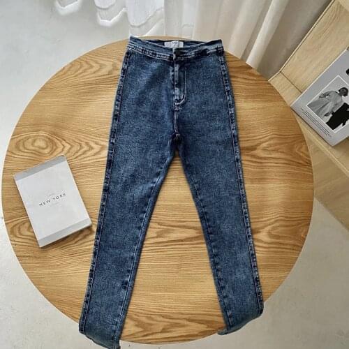 Jeans Woman Denim Pencil Pants Vintage High Waist Jeans jeans mujer 2019 ladies Casual Stretch skinny jeans woman Femme