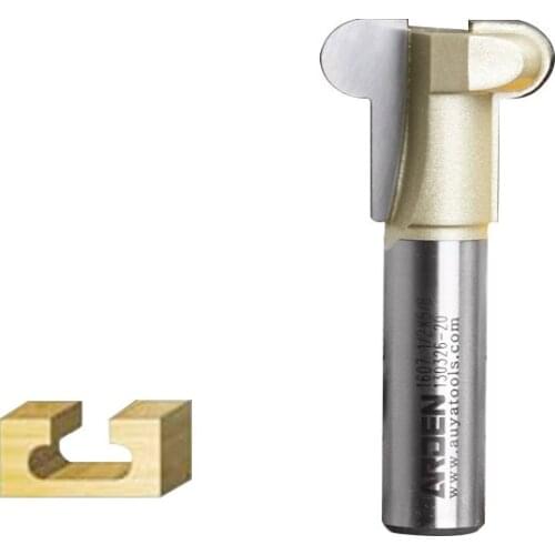 Round Arc T-TRACK Router Bit Woodworking Tools Arden Router Bits Tungsten Carbide Bit - 1/2*3/8 - 1/2" Shank - Arden A1607018