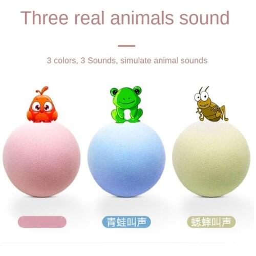 Gravity Smart Touch Sounding Insect Calling Ball Teasing Cats Sticks Mint Ball Squeak Toys Cat Interactive Catnip Toys