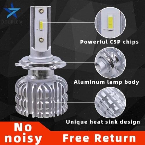 H7 Led Light Bulbs Lampa led H4 Mini Headlight Antiniebla Lamp Kit H13 H11 H8 9005 HB3 9006 HB4 H1 H27 880 Fog Light For megane