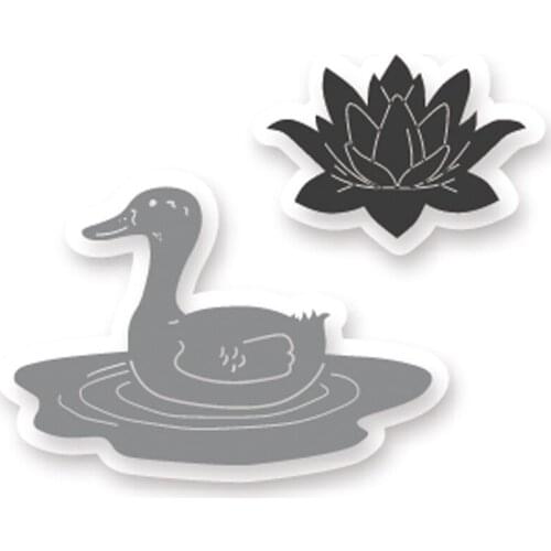 Hemere Duck Ripple Lotus 98*90mm Metal Steel Cutting Dies Stencil For DIY Scrapbooking Paper/photo Cards Emboss Die Cuts Craft