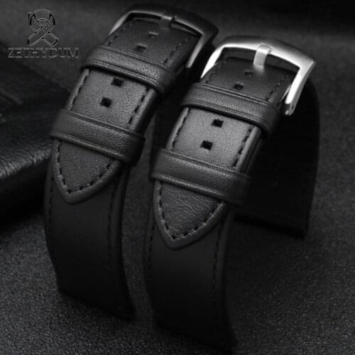 Leather Watch Strap forAR1692 1694 1732 1733 1737 1809 2075 Vintage Genuine Leather Watch Band Strap sport accessories Male 22mm