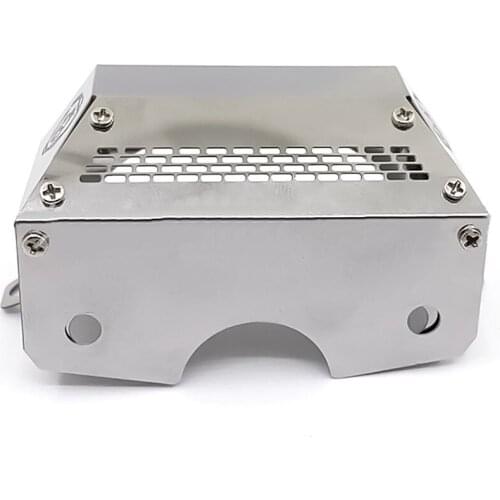 Metal Gearbox Cover Hood for 1/14 Tamiya Scania RC Tractor Truck Upgrade Parts