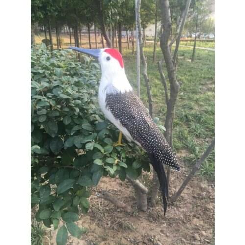 New simulation woodpecker model foam&furs bird doll gift about 30cm 0780