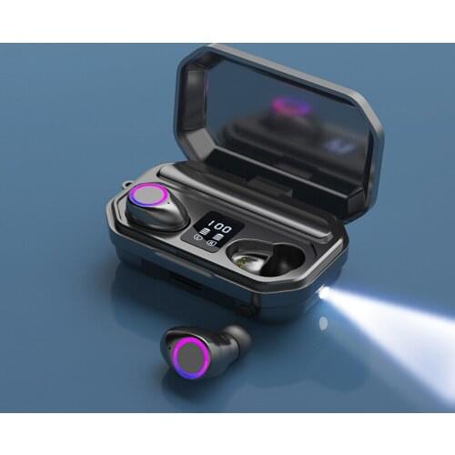 2021NEW M12 Bluetooth Earphone Semi-in-Ear Wireless TWS Dual Connection Headphone With Microphone Gaming Headsets