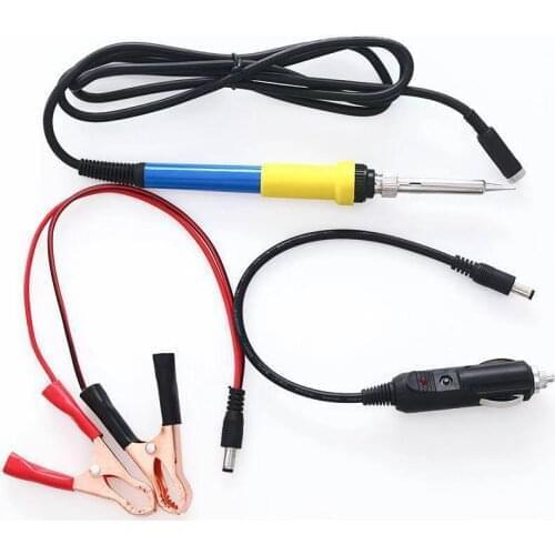 DC 12V portable low voltage iron soldering iron car battery 60W welding repair tools