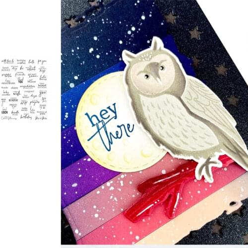 Birthday Greetings Good Luck Metal Cutting Die And Stamps Scrapbooking Background DIY Decoration Craft Embossing Make Albums