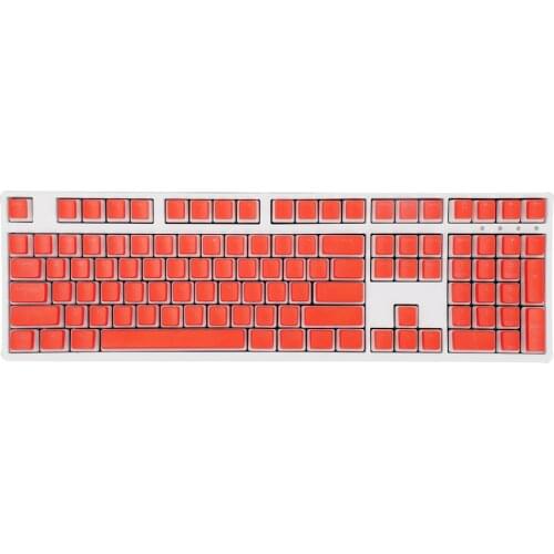 Pudding Keycap for Mechanical Keyboard PBT Orange Transparent Backlight OEM 108 Key Suit for Anne Pro 2 GK61 GK64 SK61 PC Game