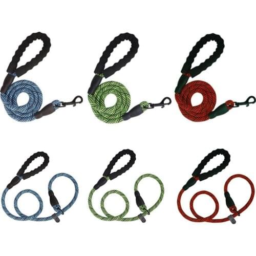 Reflective Durable Large Dog Leash Training Running Rope Medium Big Dog Collar Leashes Strong Lead Rope For Labrador Rottweiler