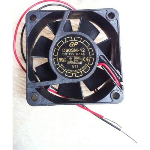 Y.L FAN D60SM-12 DC 12V 0.14A 60x60x20mm 2-wire Server Cooling Fan