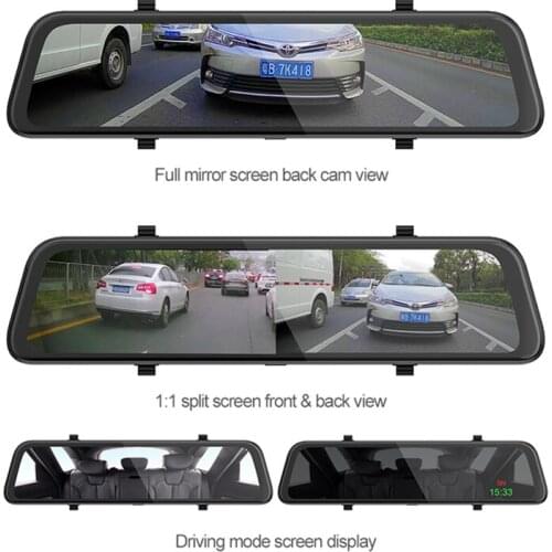 UNCOM DVR Dash smart 12-inch front and rear dual recording 2K rearview mirror driving recorder car dvr reversing image