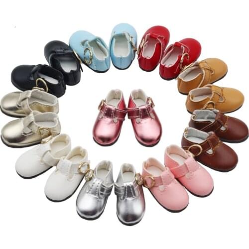 10Pcs/Lot 10 Pairs of Leather Shoes in Different Colors for 1/6 BJD Dolls Sandals Shoes Toy Accessories Free Shipping