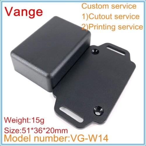 10pcs/lot mould making extrusion diy ABS plastic material project box enclosure 51*36*20mm for control equipment