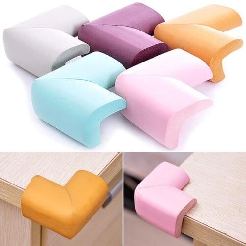 4 PCS Baby Safe Anti-crash Cushion Corner Soft Table Guard Cove Protector For Home Office School Kindergarten