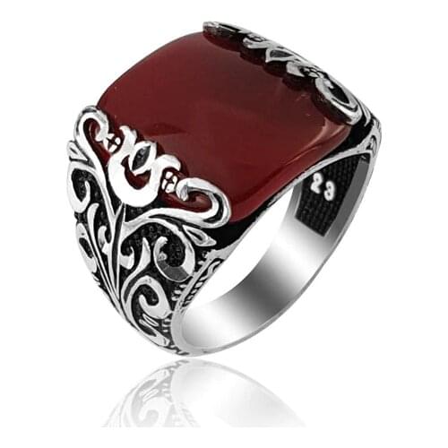 925 Silver Traditional Ottoman Ring for Men