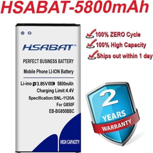 5600mAh Battery for Samsung Galaxy Alpha EB-BG850BBC G850F G8508S G8509V G850 G8508 G850T G850V G850M G850A G850W/S/K/L