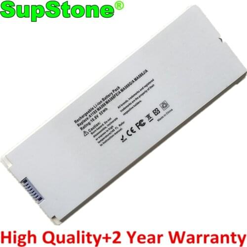 SupStone A1185 A1181 Laptop Battery For Apple MacBook 13 Inch MA254F/A EMC2092 2242 2300 2121 2139 MA254LL MA561LL MA701LL MA566