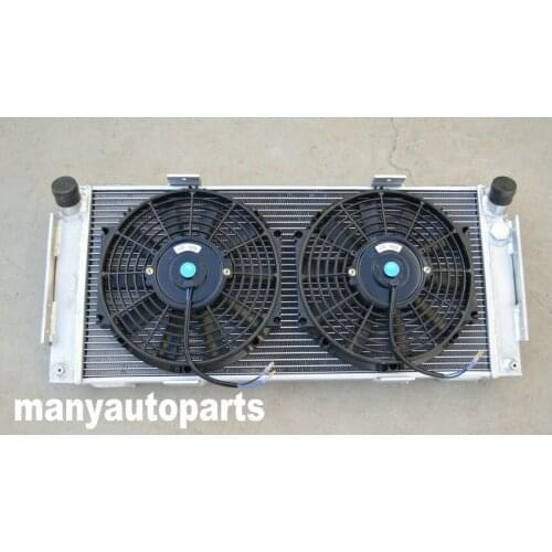 Aluminum Radiator for FORD GT40 V8 1964 - 1969 1965 1966 1967 1968 +TWO FANS 50MM