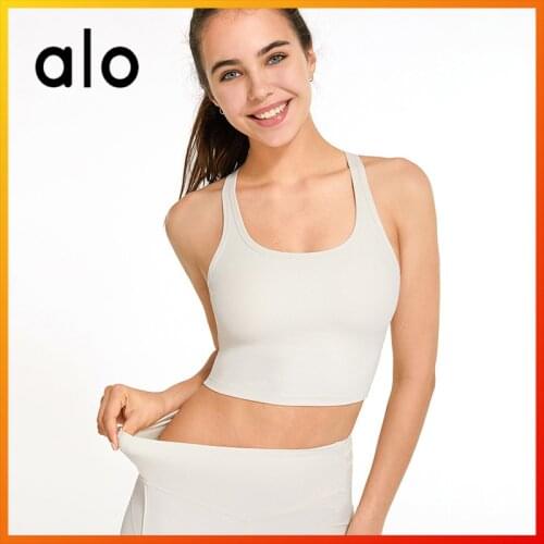 Alo Yoga 2021 Summer Womens Sports Bra Skin-friendly Fabric Breathable Fitness Vest Running Gym Underwear DS-29