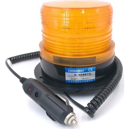 N-5095TD/TJD Indicator light Rolling with cigar lighter Signal Warning light LED Flash Beacon Strobe Emergency Lamp 12V 24V 220V