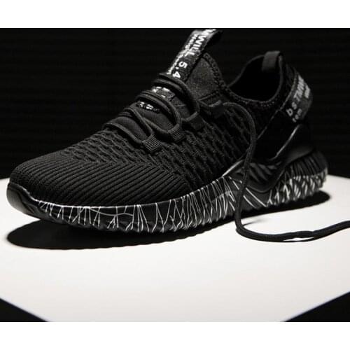Big Size Summer Airavata Men Running Shoes Tennis Man Sports To Run Shoes Men Sport Shoes Sneakers for Men Black Male Walk D-465