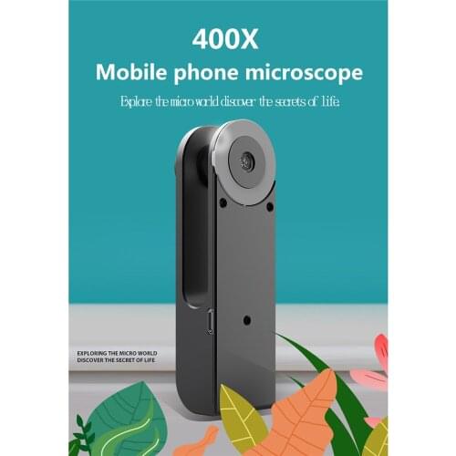 Mini 400X Camera Lens Universal Mobile Phone Microscope HD Camera Supplementary Light Small 400X Camera Lens