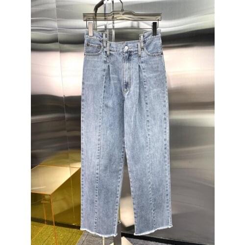 Fashion 2021 Autumn New Women High Waist Denim Pants Trouse Female Chic Casual Jeans Ddxgz2v 7.05